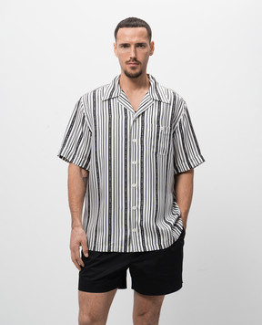 Dolce&Gabbana White striped silk shirt G5JH9TIS1X2