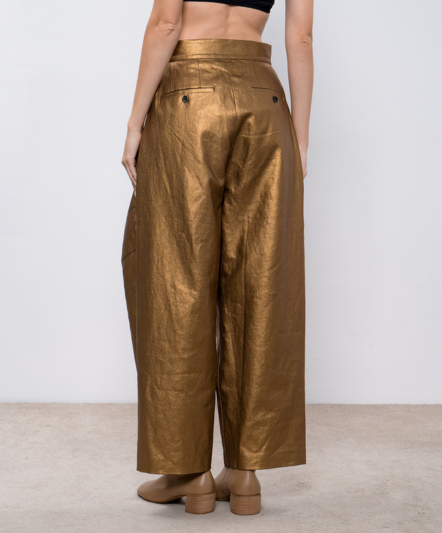 パンツ UMA WANG Woman Pants Brown UW3016 UW50 UMA WANG: Pants woman - Gold | Uma Wang pants UW3016 online