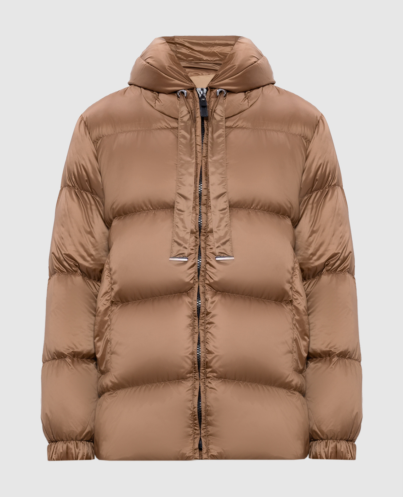 

Brown SEIA down jacket with logo Max Mara