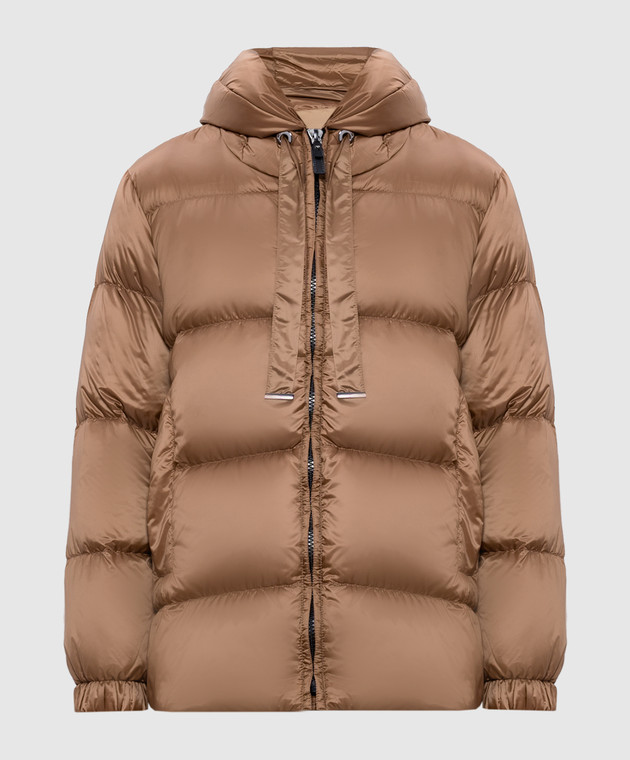 【関税込み】Max Mara ブラウン Seia ダウンジャケット Max Mara - Brown SEIA down jacket with logo SEIA - shop with