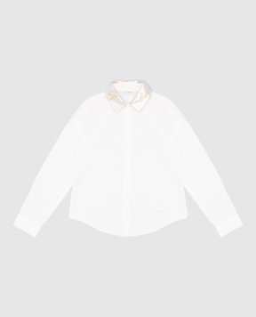 Fendi Children's white blouse with a logo JFC0301012