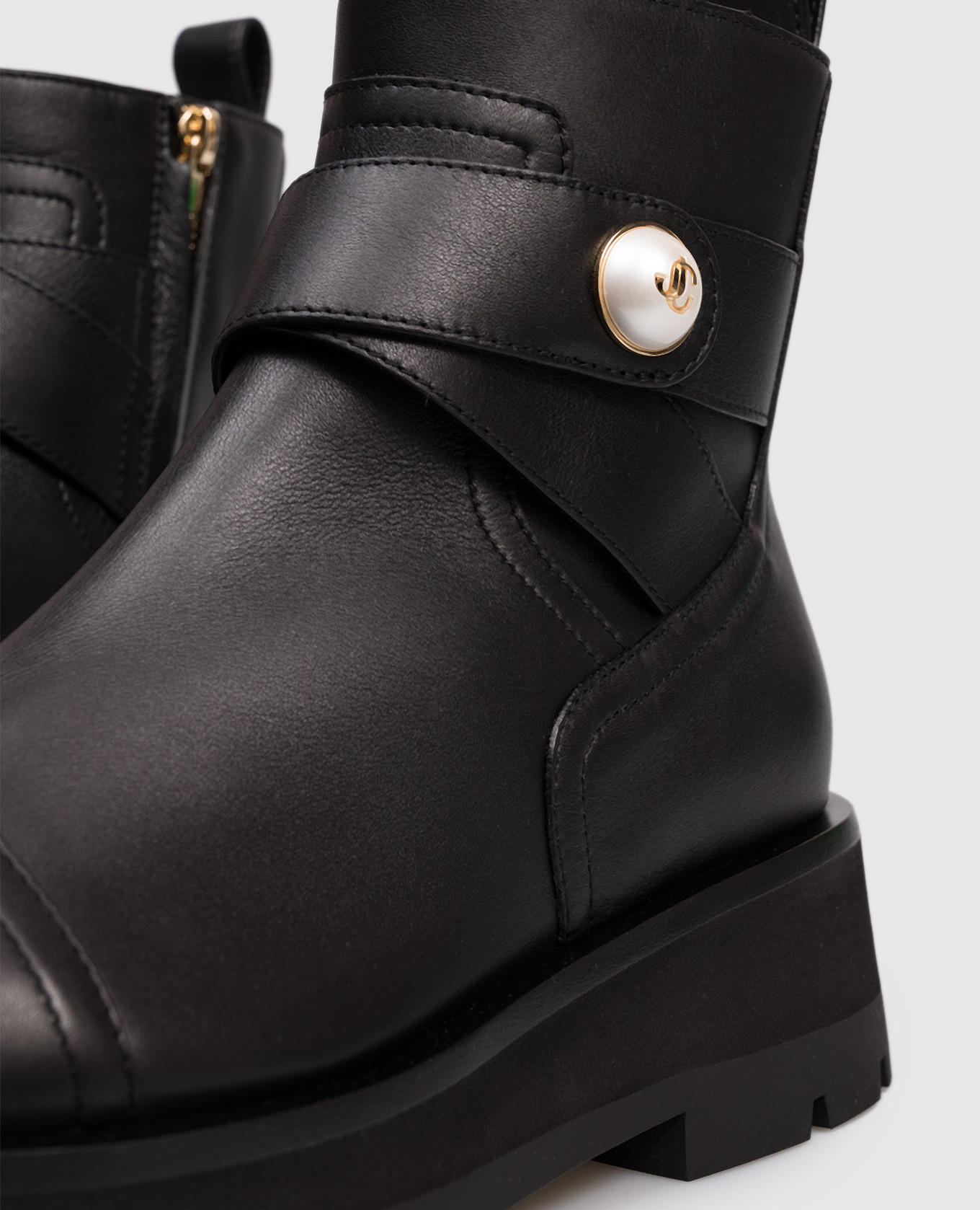 

Meena black leather boots Jimmy Choo