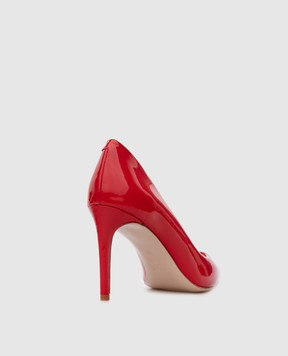 Babe Pay Pls Red leather lacquered boats 2018010639