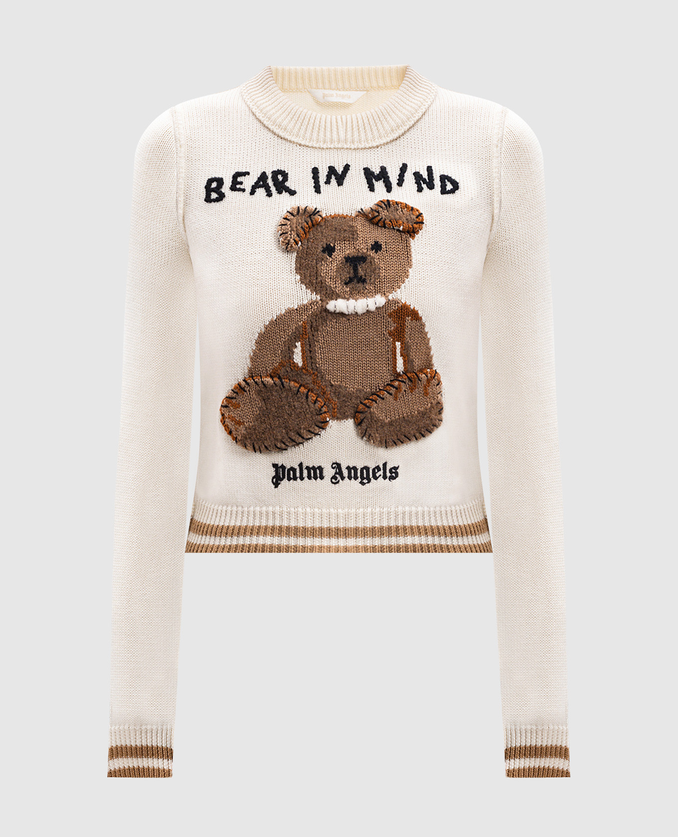 

Bear In Mind white wool sweater Palm Angels