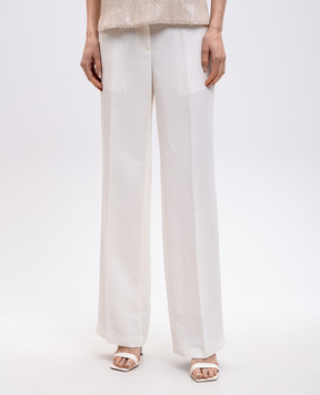 Twinset Beige linen pants 251TT2303