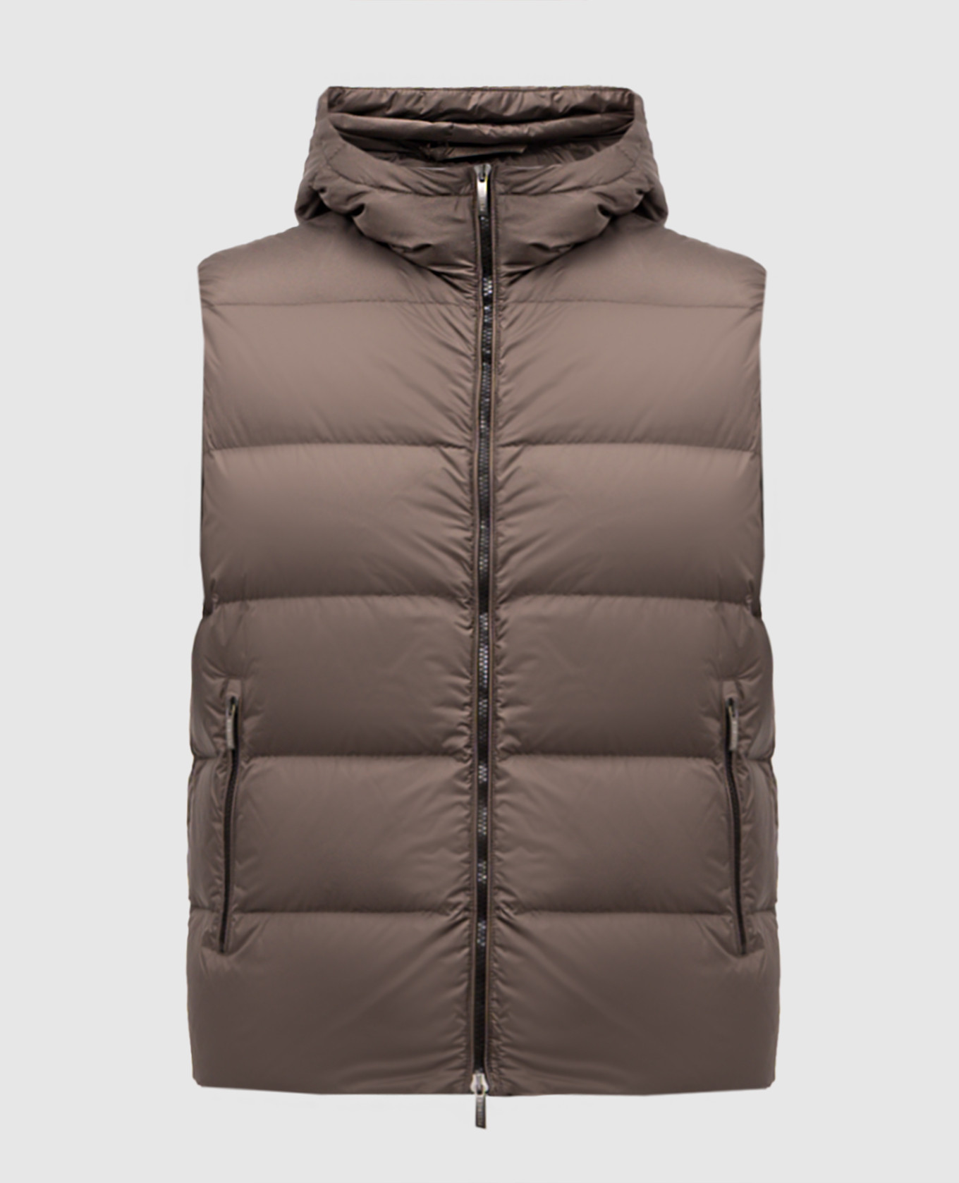 

Brown down quilted vest Peserico