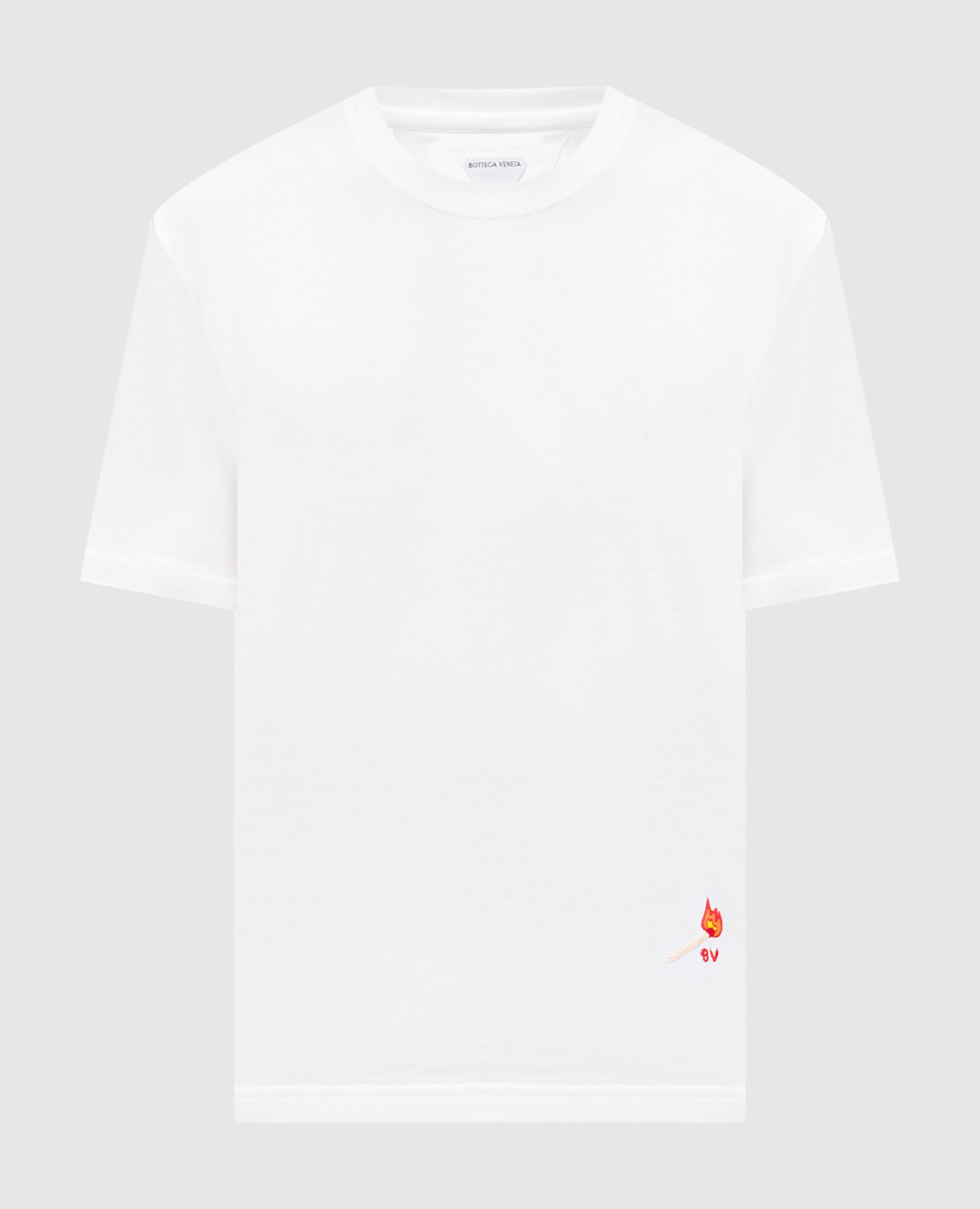 White T-shirt with embroidery Bottega Veneta