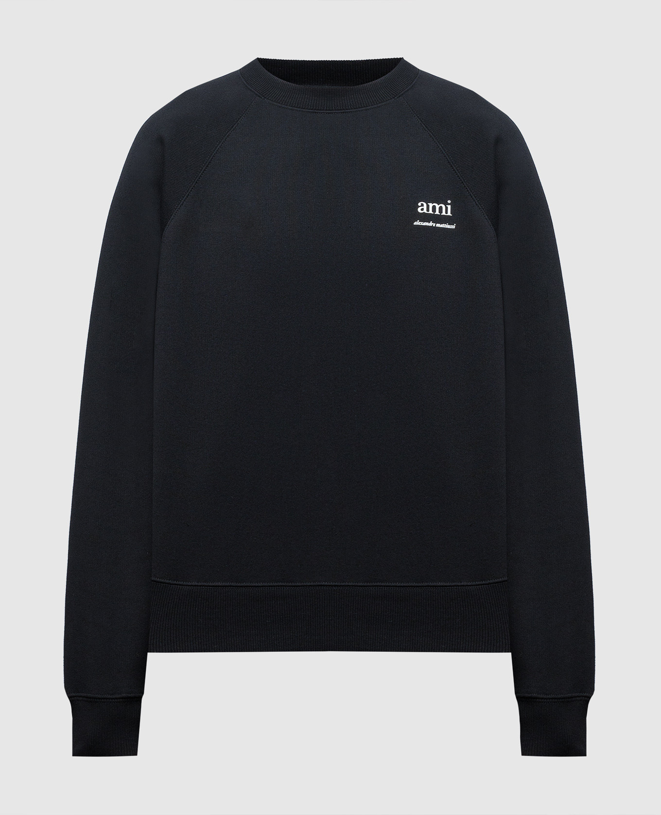 

Black sweatshirt with logo print Ami Paris