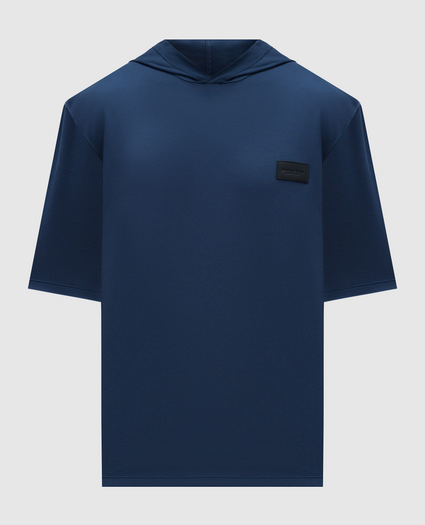 

Blue T-shirt with a hood Stefano Ricci