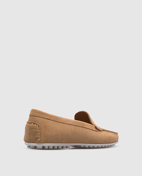 Enrico Mandelli Beige suede loafers DMONZA DMONZA5916