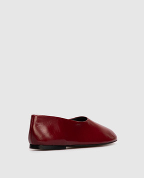 PROENZA SCHOULER Burgundy leather Glove ballet flats SH253063L004FR
