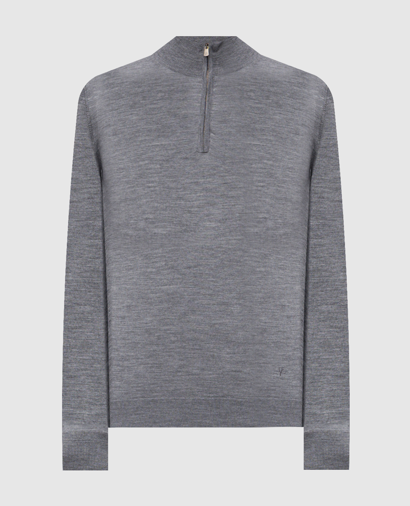 

Grey melange wool jumper ISAIA