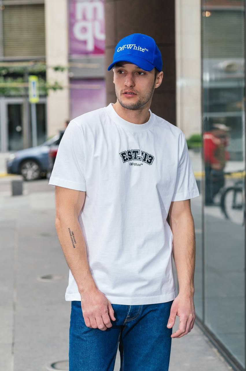 Blue cap with logo embroidery Off-White 6