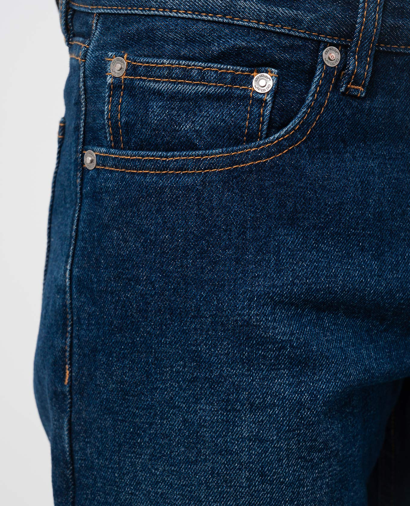 

Blue jeans with logo patch Off-White