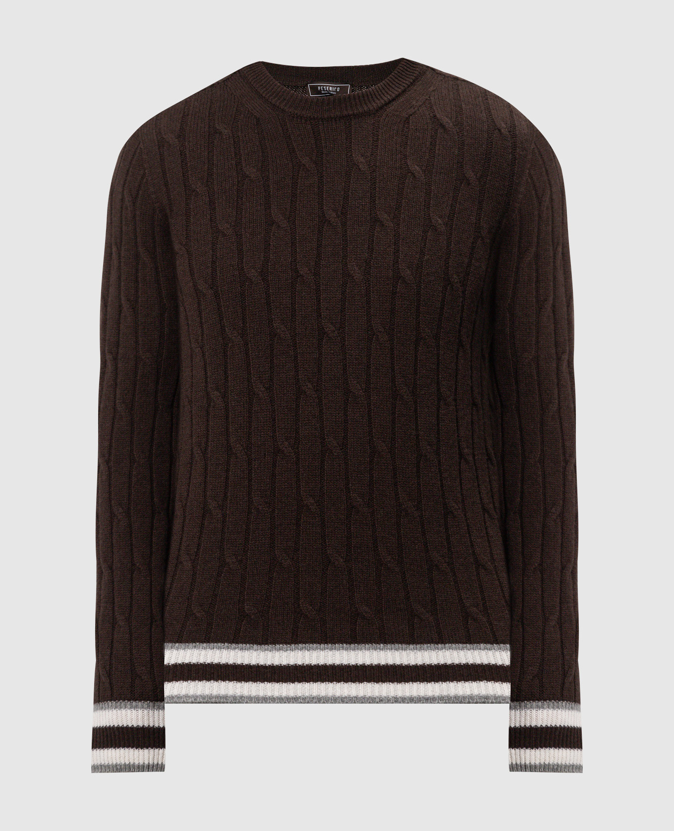 

Brown wool and cashmere sweater Peserico