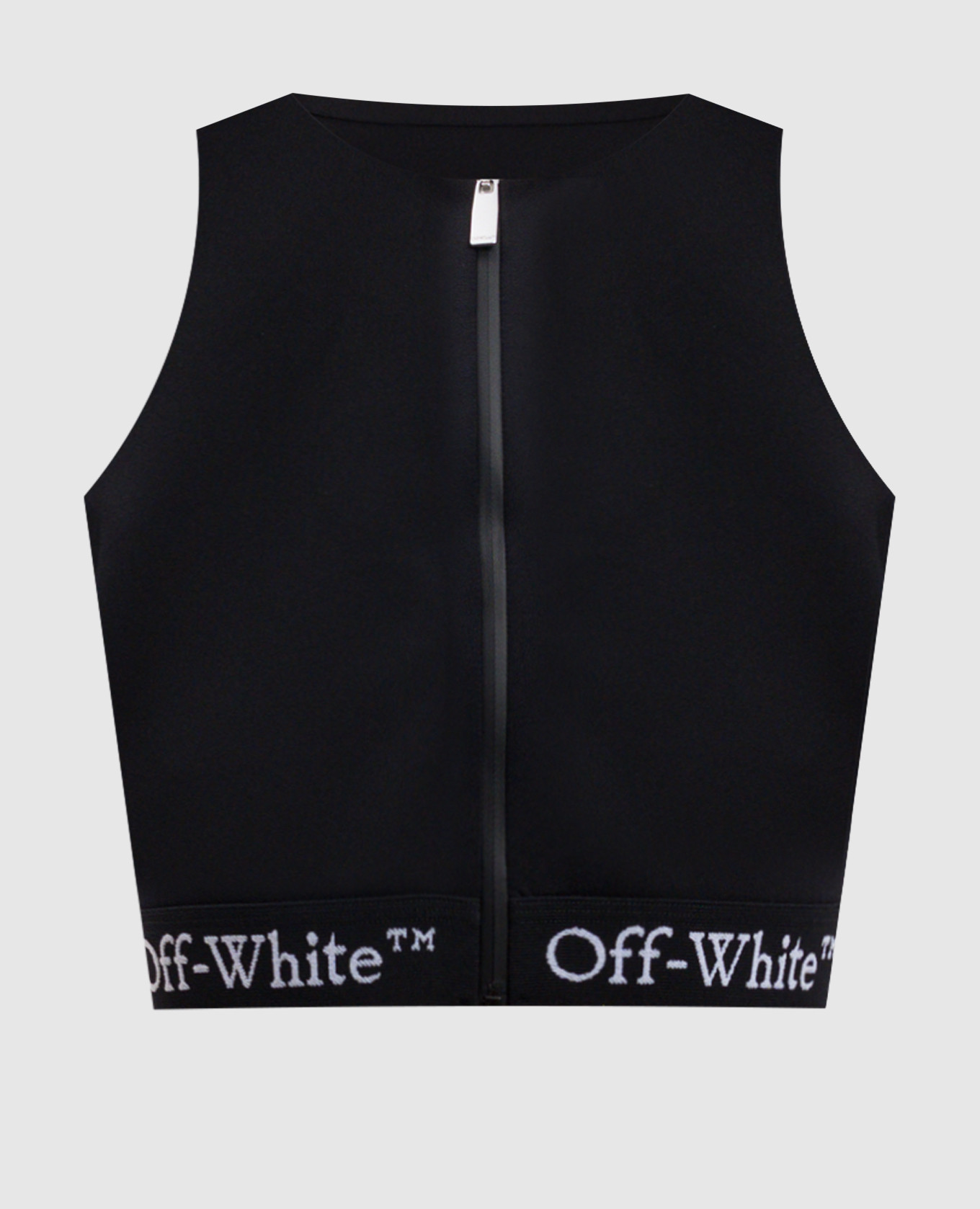 

Black top with logo pattern Off-White
