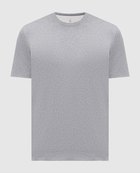 Brunello Cucinelli Grey ribbed T-shirt MR8061336