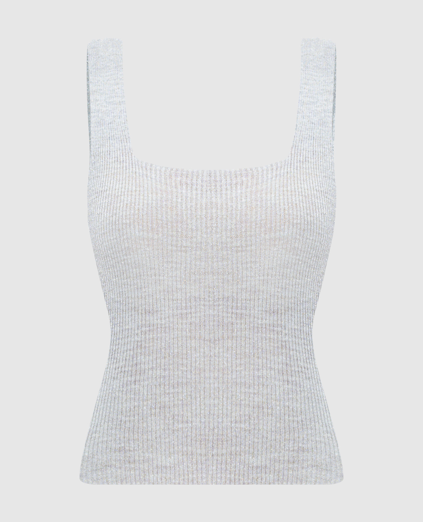 

Green linen top with lurex Twinset