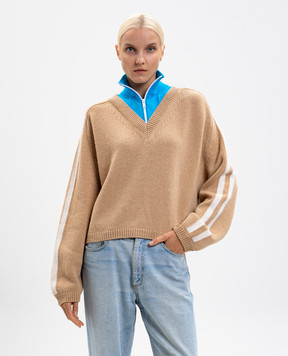 SSHEENA Beige KASTA wool sweater 25FWKASTAGNAFF25002