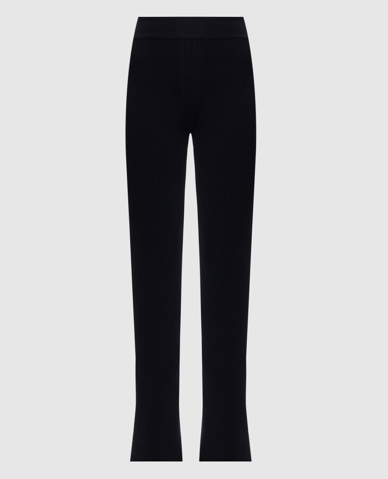 

Black ribbed flared pants Ermanno Scervino