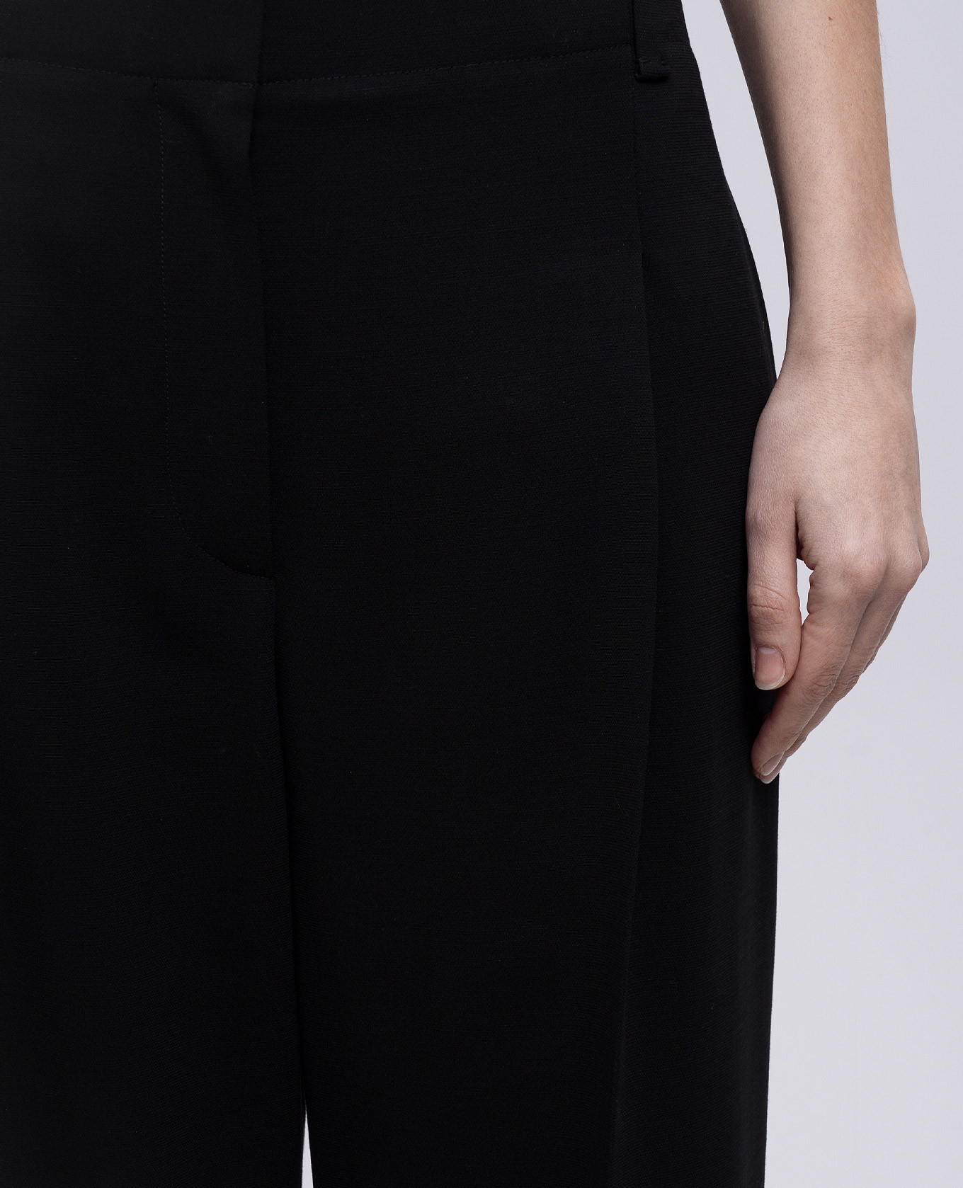 Black Lenton wool trousers Khaite 5