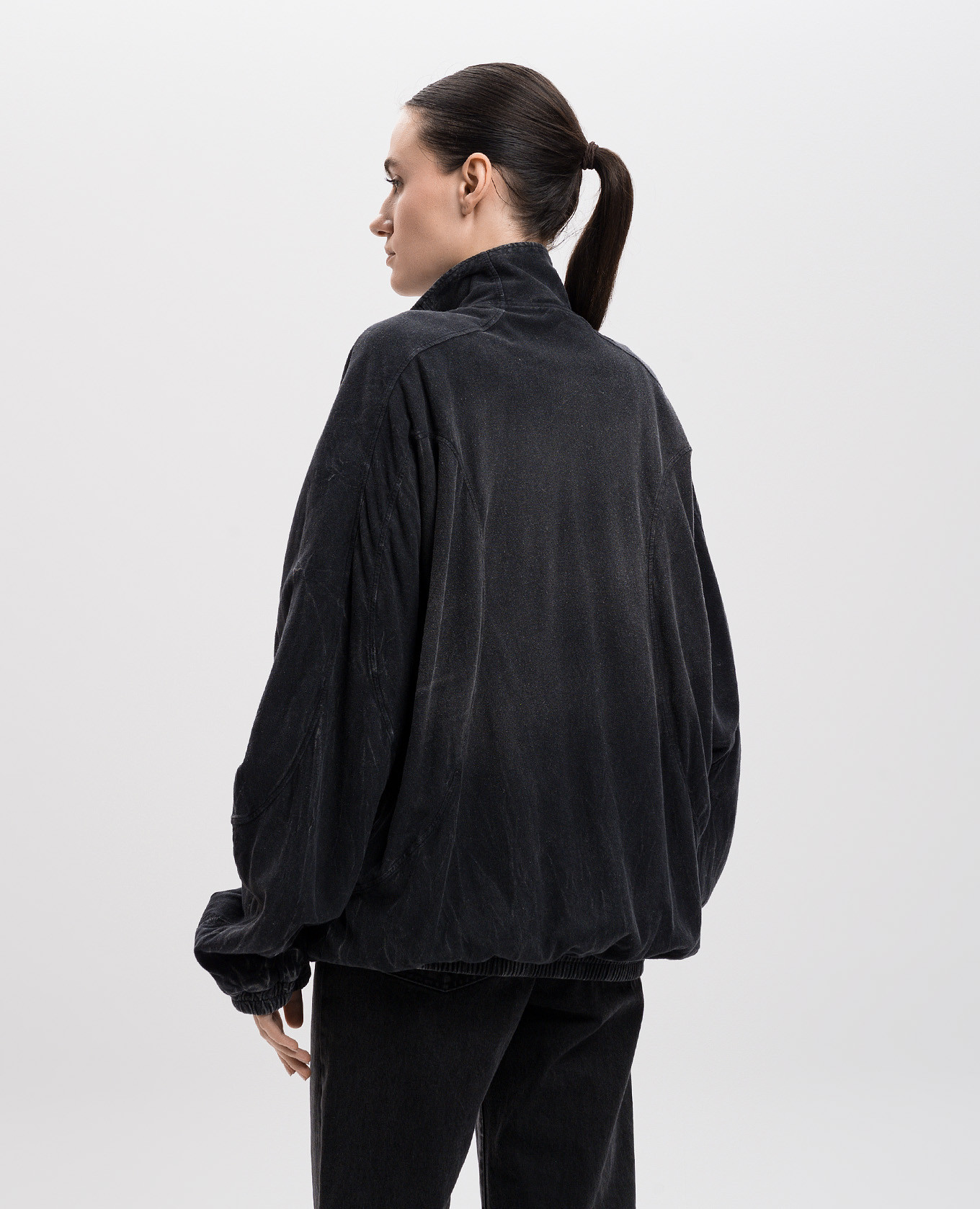 Grey distressed hemp sports jacket Alexander Wang 4