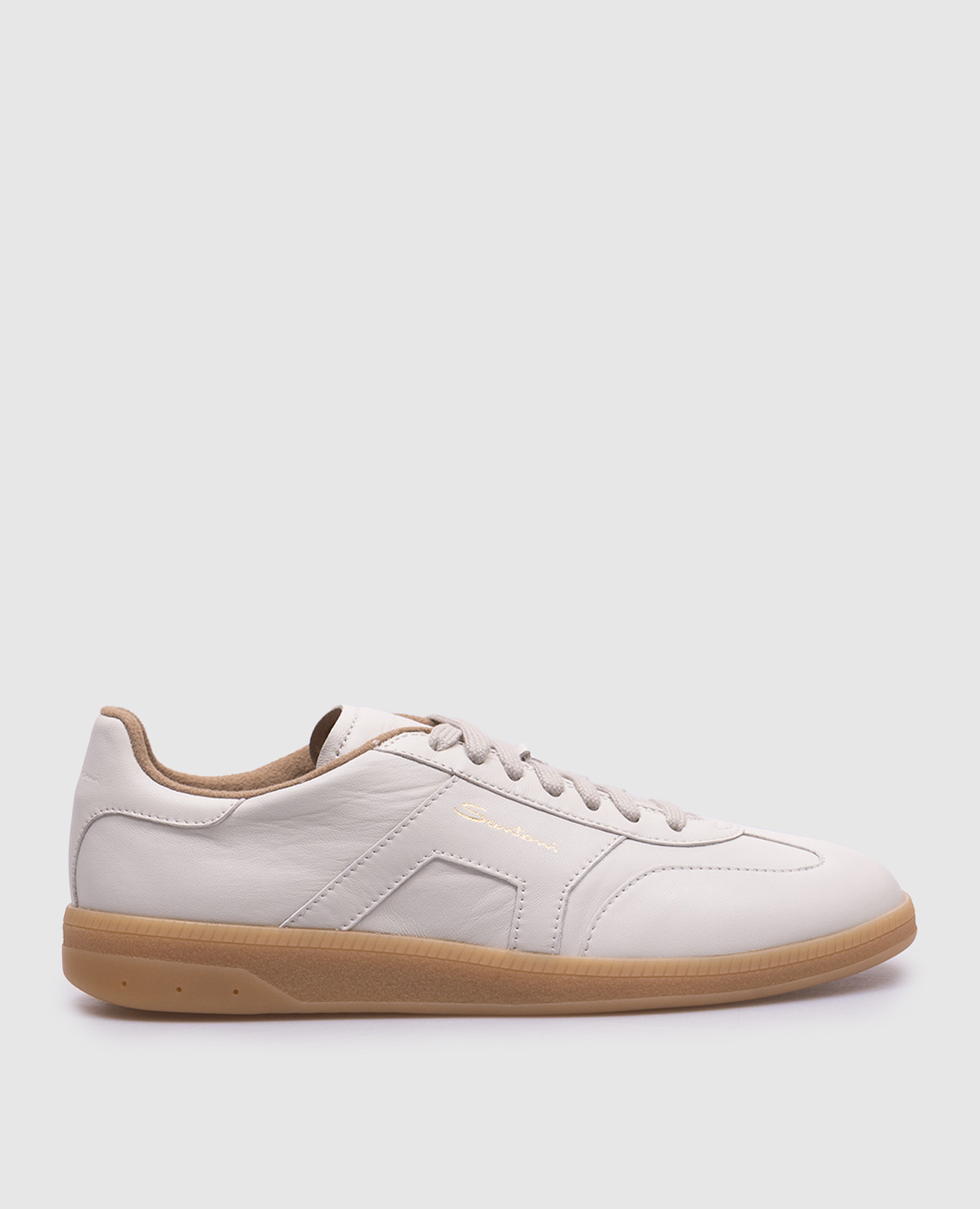 

DBS Oly white leather sneakers Santoni