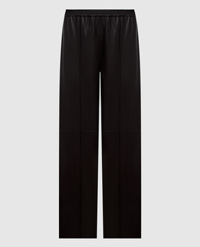 Yves Salomon Brown leather pants 25EYP200XXAPAR