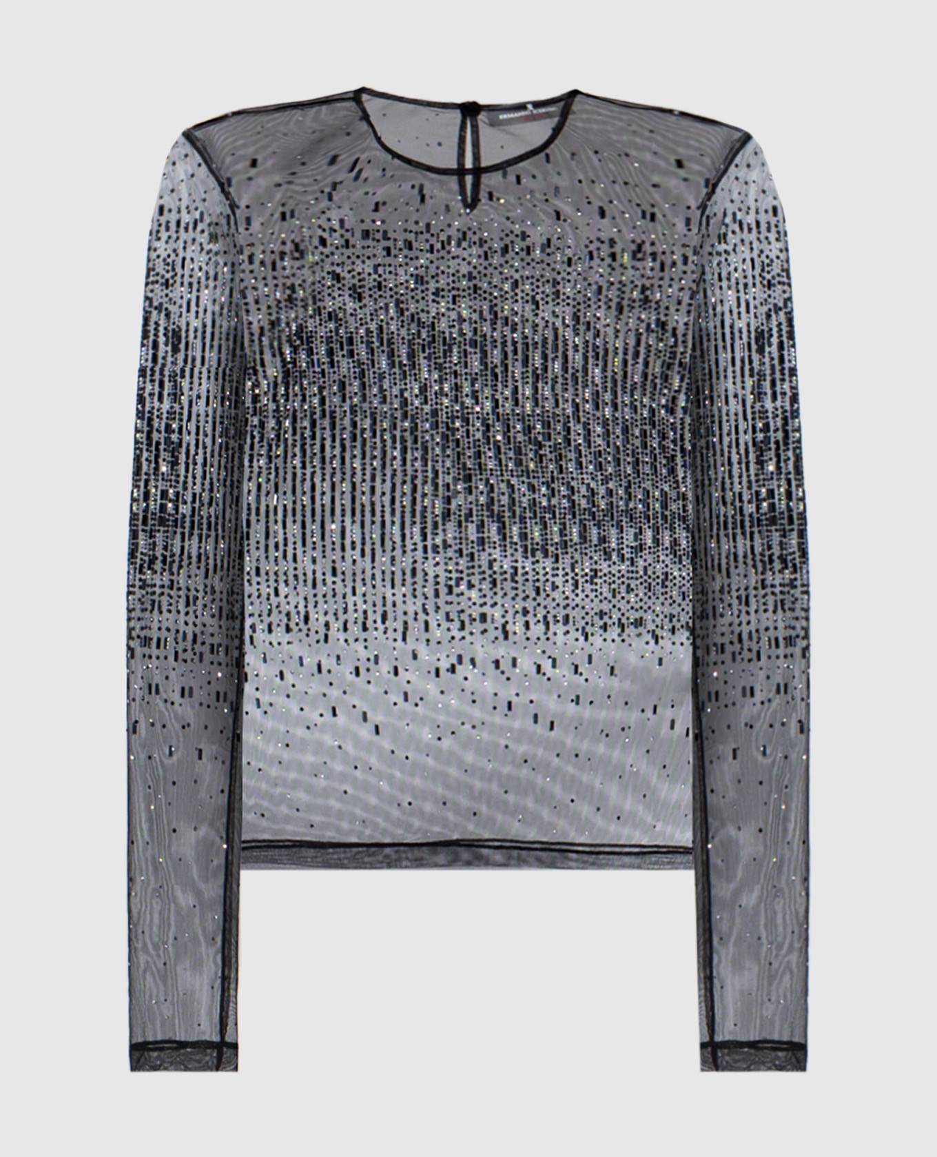 

Black blouse with crystals Ermanno Scervino