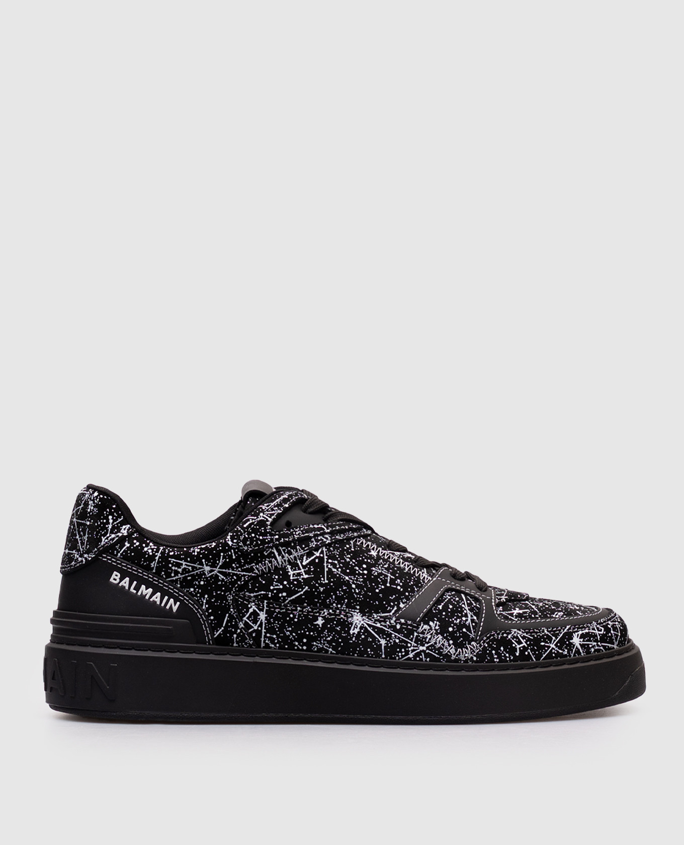 B-Court Skate Black Suede Sneakers Balmain