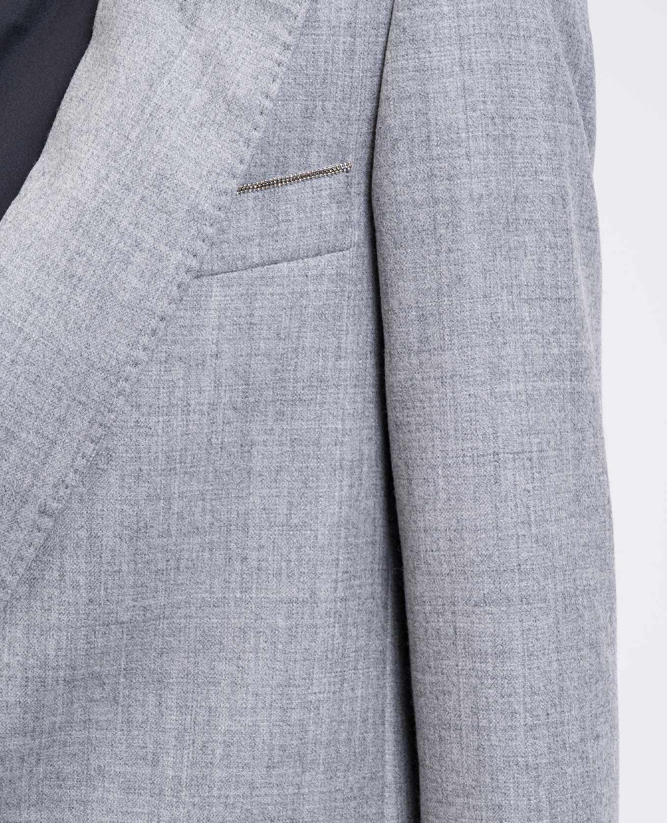 Gray wool jacket with lurex Peserico 5