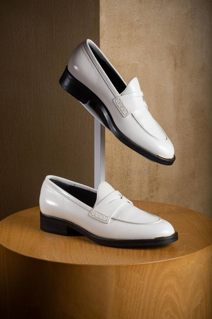 

White leather loafers Lidia Giuseppe Zanotti