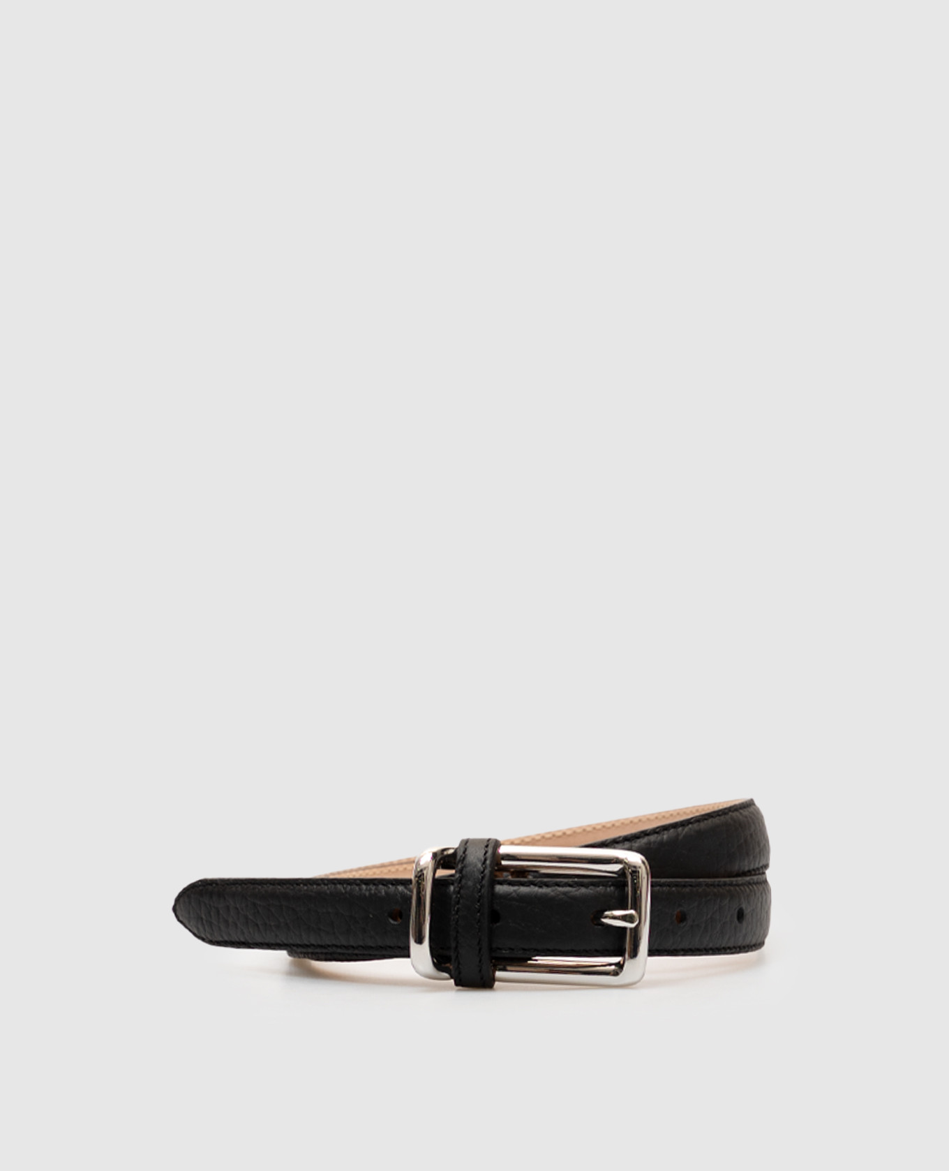 

Black leather belt Peserico