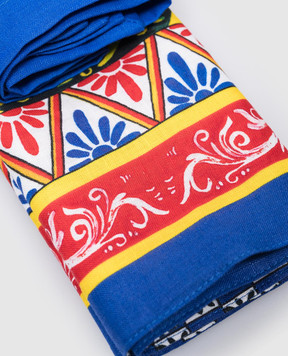 Dolce&Gabbana A set of serving napkins made of linen in the Carretto print TCGS04TCADN