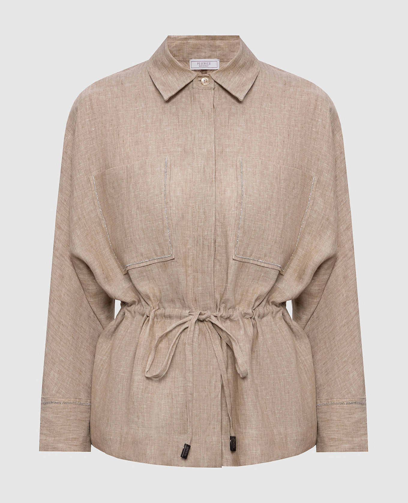 

Beige linen blouse Peserico