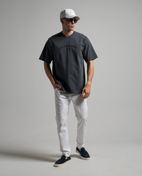 Dolce&Gabbana Gray t-shirt with logo G8PN9TG7M3K