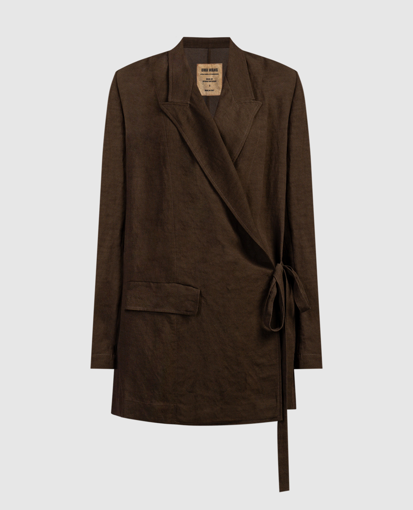 

Khloe' brown linen jacket UMA WANG, Коричневый