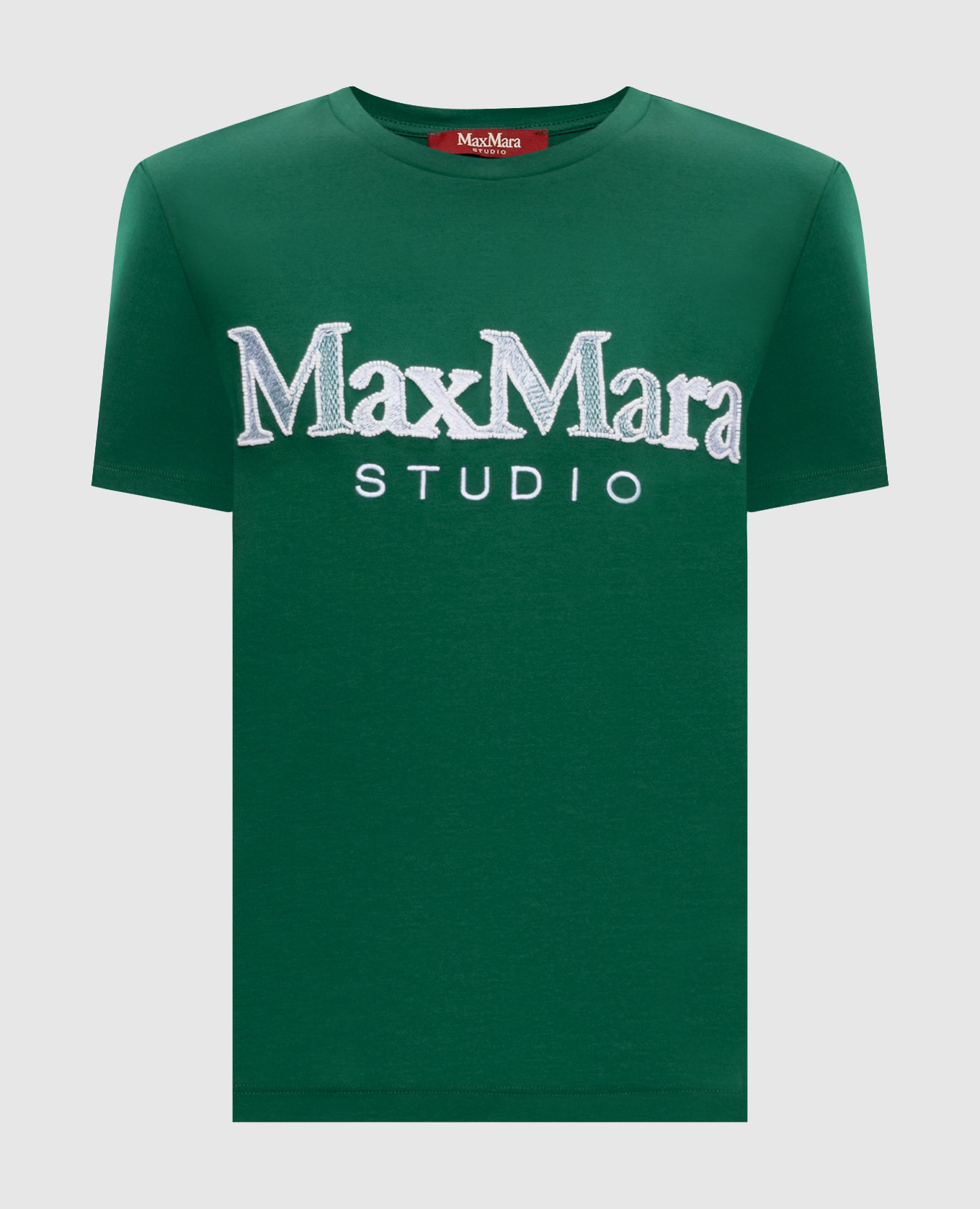 

WON green T-shirt with logo embroidery Max Mara, White