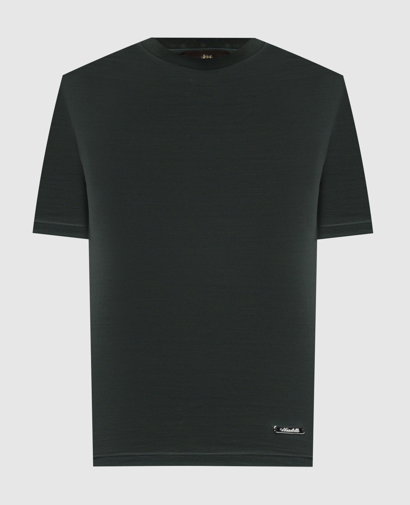 

Green T-shirt with logo Enrico Mandelli