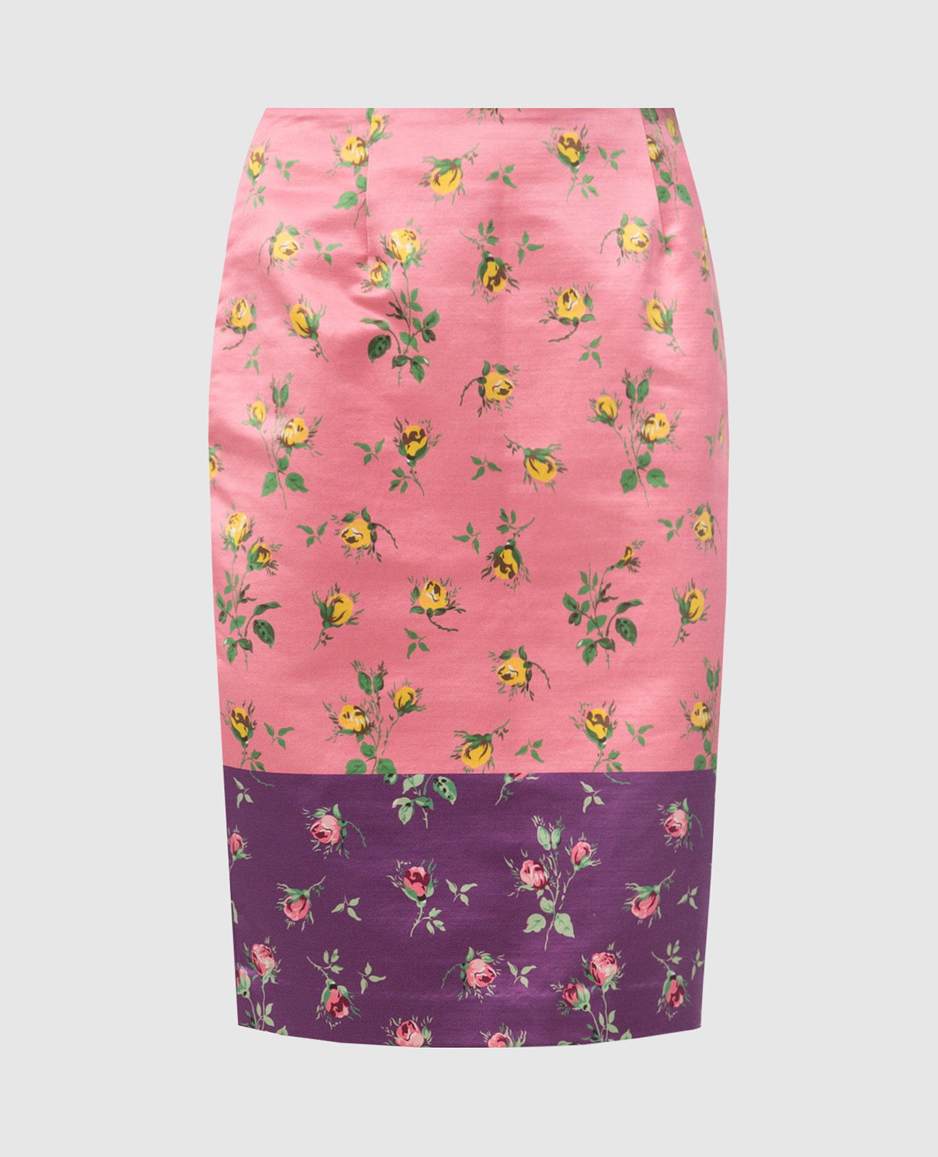 

Pink skirt with silk in a floral print Manoush