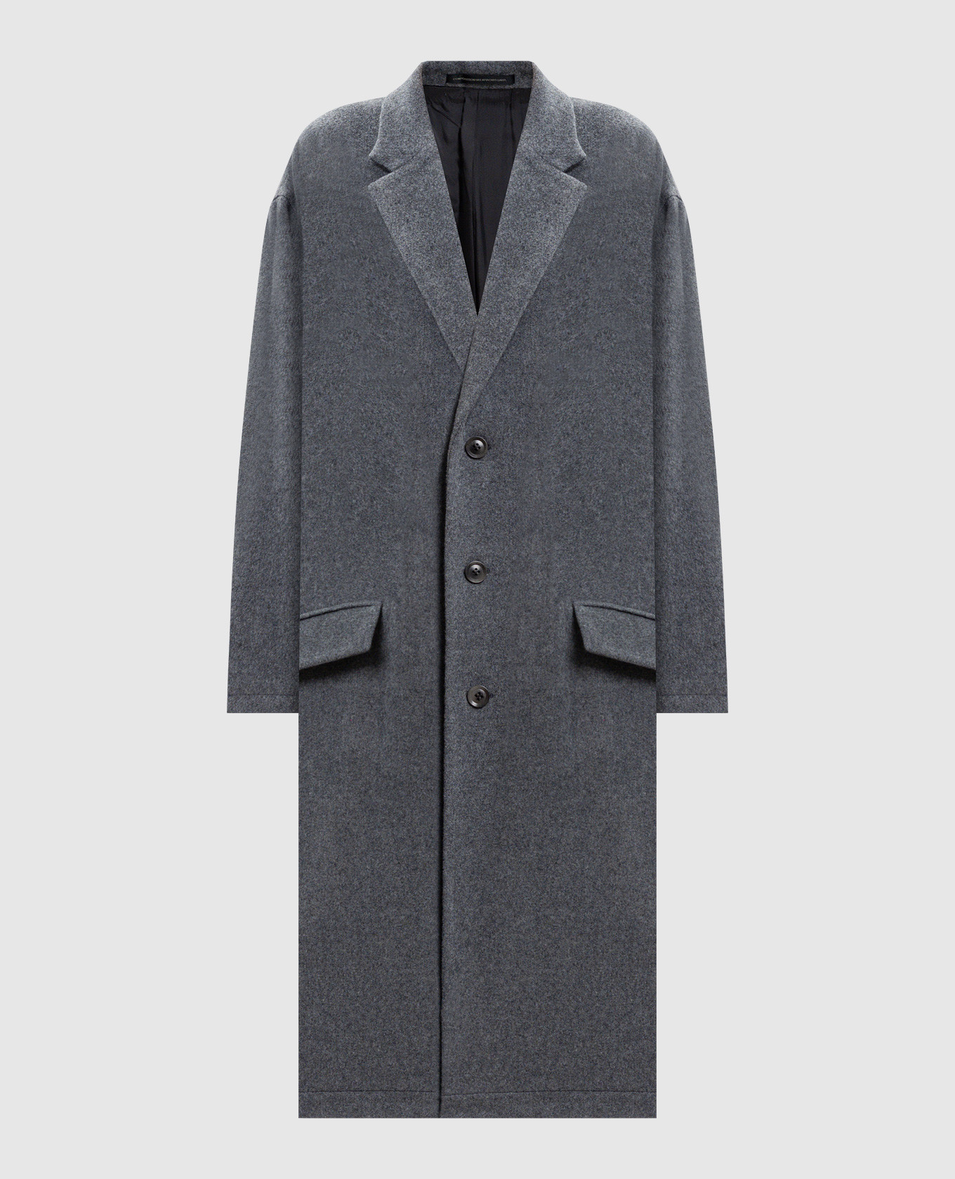 

Gray wool coat Y` Yamamoto, Grey