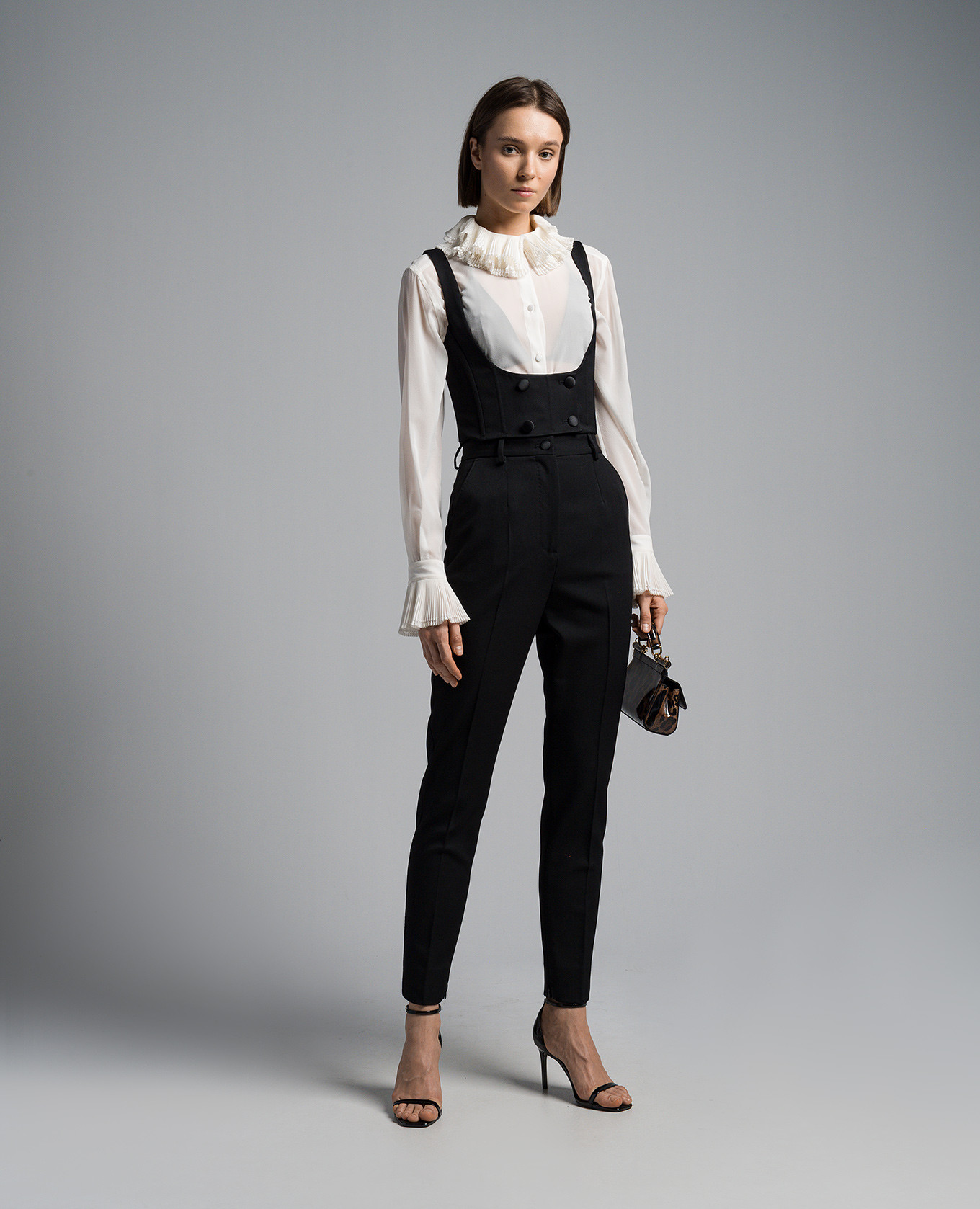 White blouse with silk Dolce&Gabbana 2