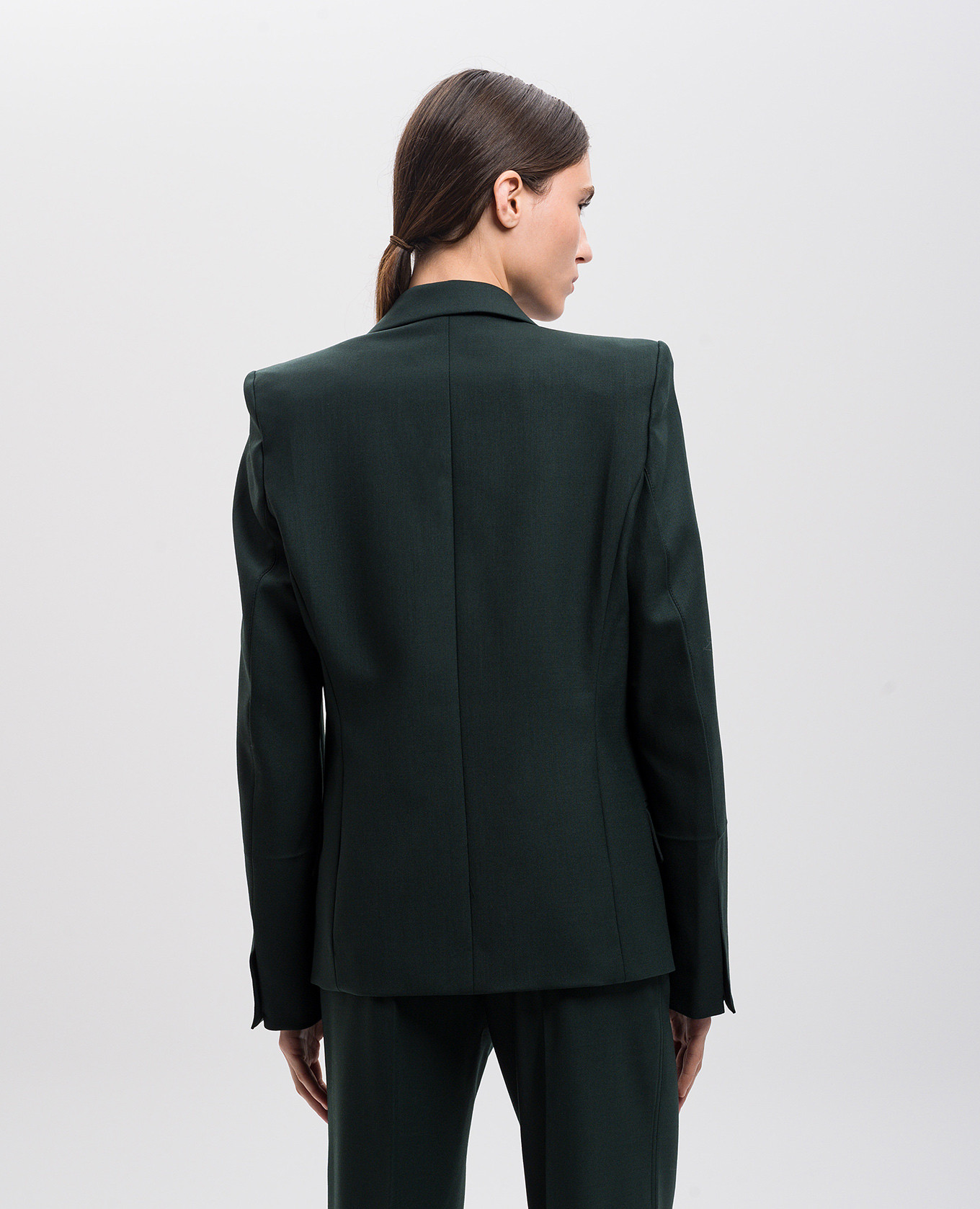 

Green double-breasted jacket with wool Victoria Beckham