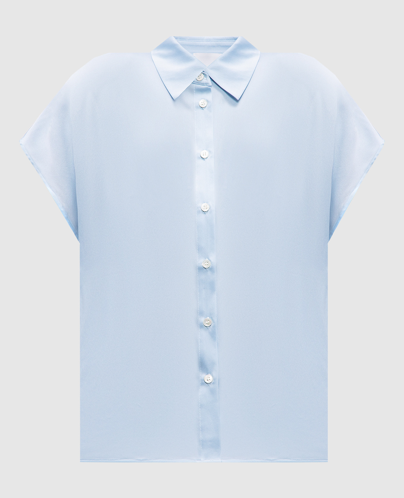 

Blue silk blouse Allude, Light blue