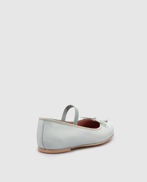 Pretty Ballerinas Children's patent leather blue ballet shoes Hannah 48404