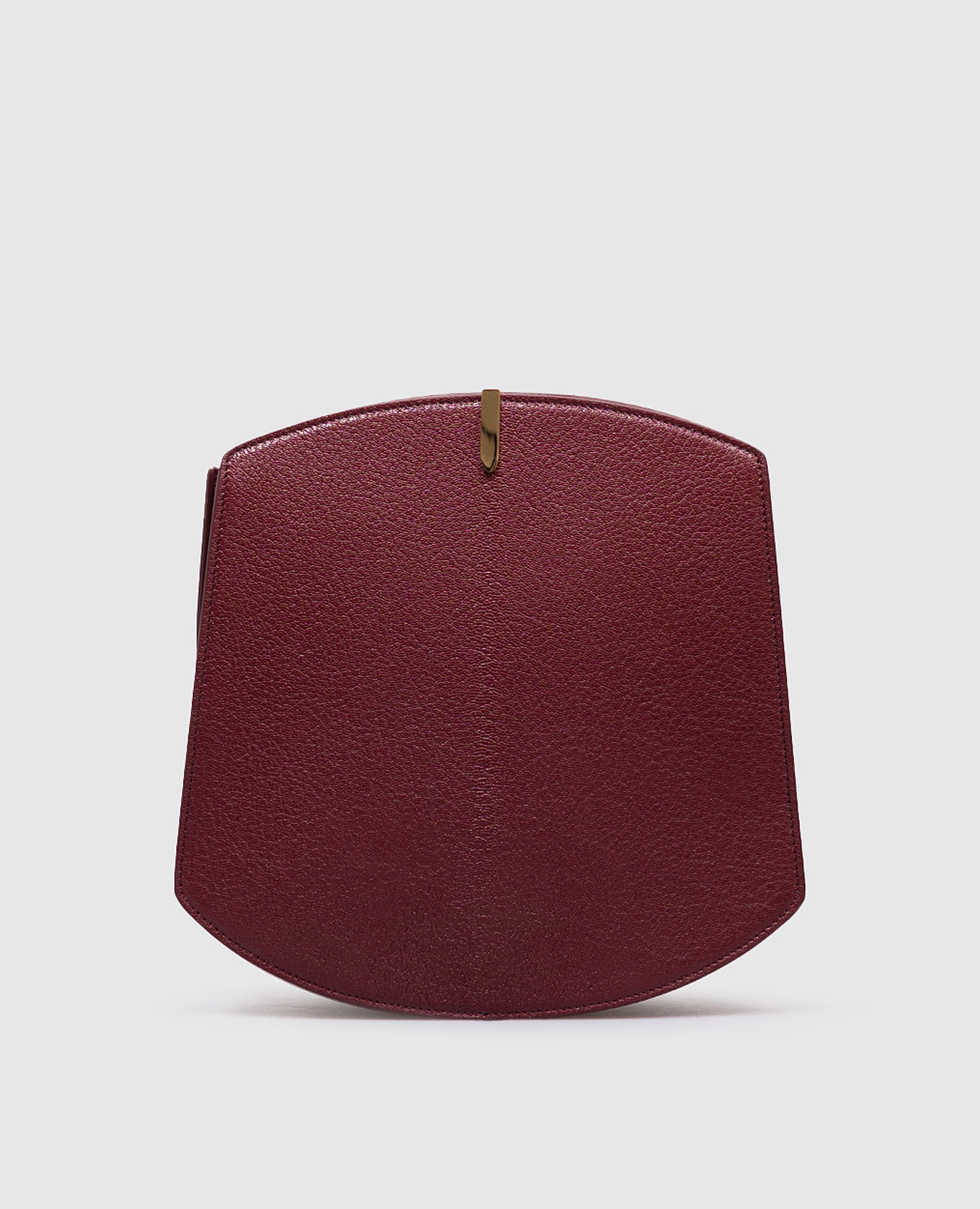 

Florence burgundy leather saddle bag Savette