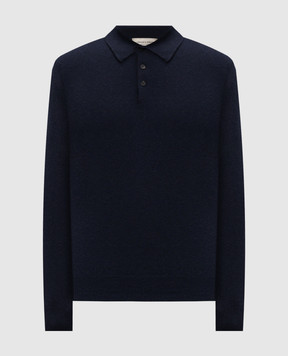 Cashmere&Whiskey Blue cashmere polo shirt MU7811312341R3XL