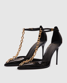 Balmain Black patent leather Sync shoes FN1UA152LPAT