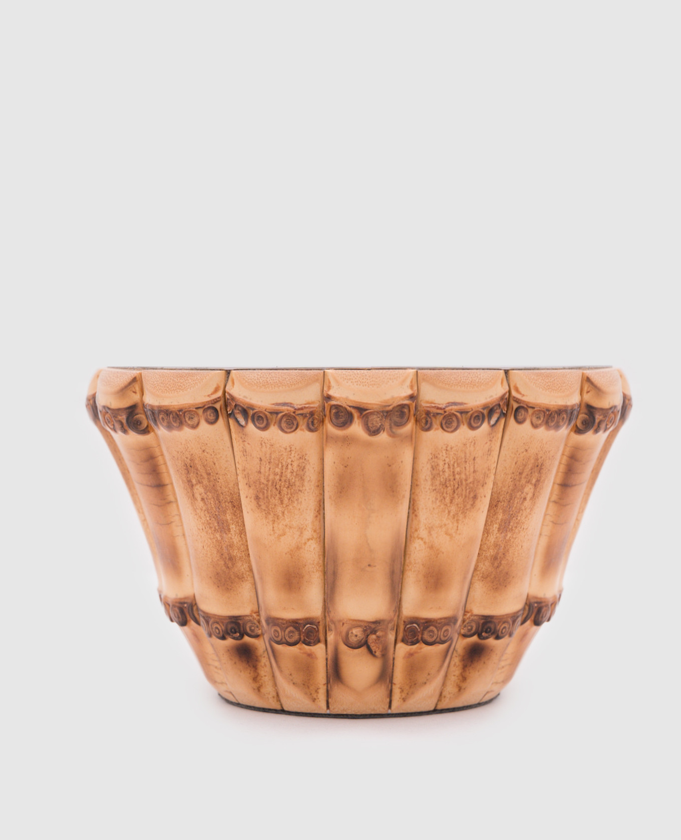 

Shaving bowl with bamboo root decoration Lorenzi MIlano, Brown