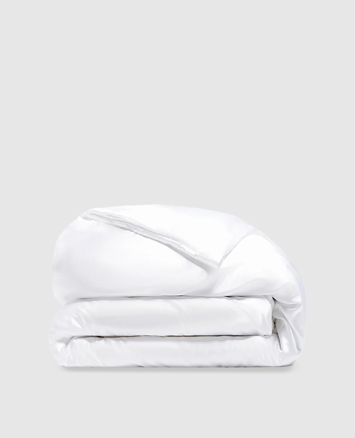 

White silk duvet cover with shiny texture Dore & Rose